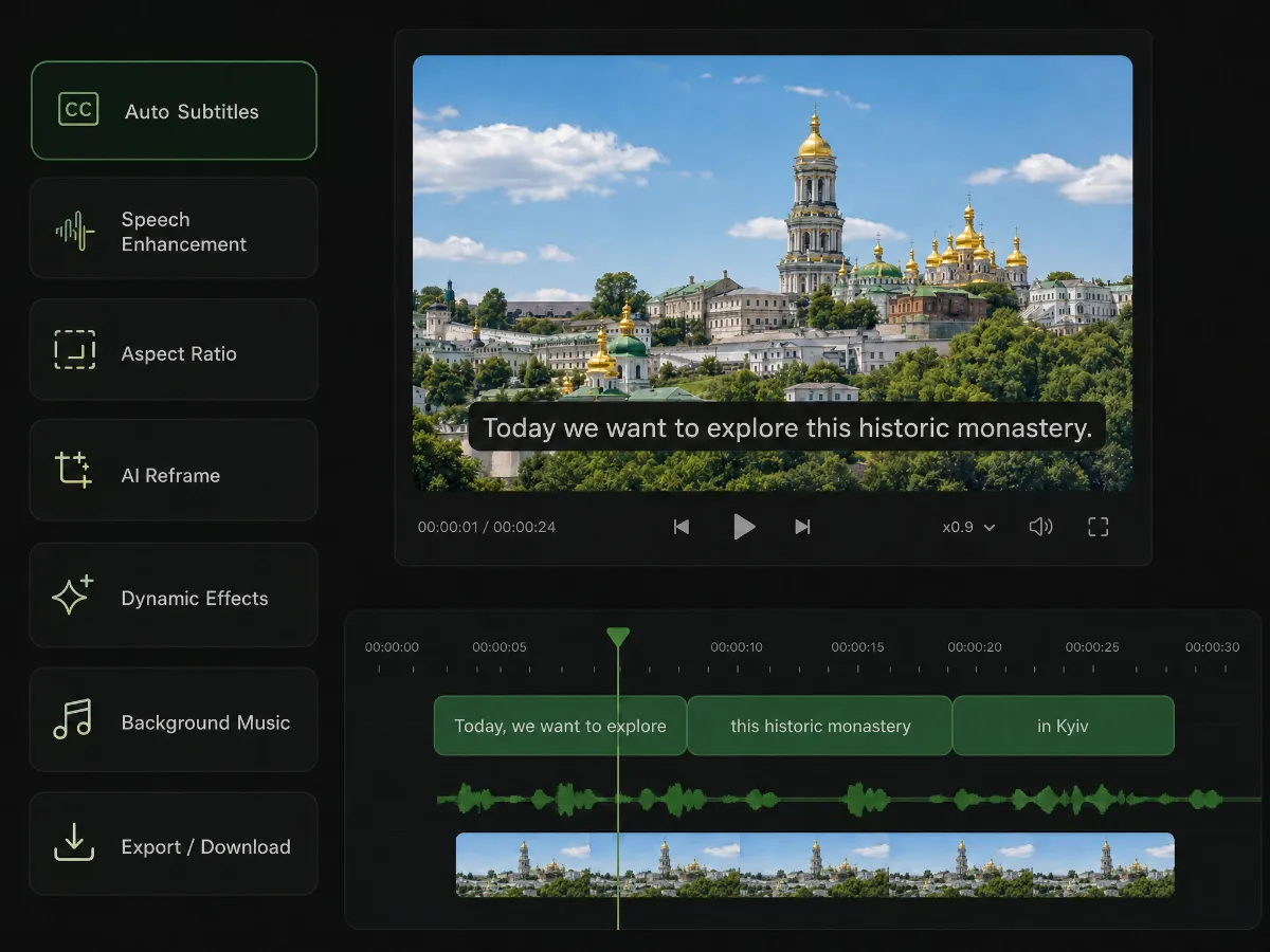 All-in-One fast and accurate Ukrainian subtitle generator.